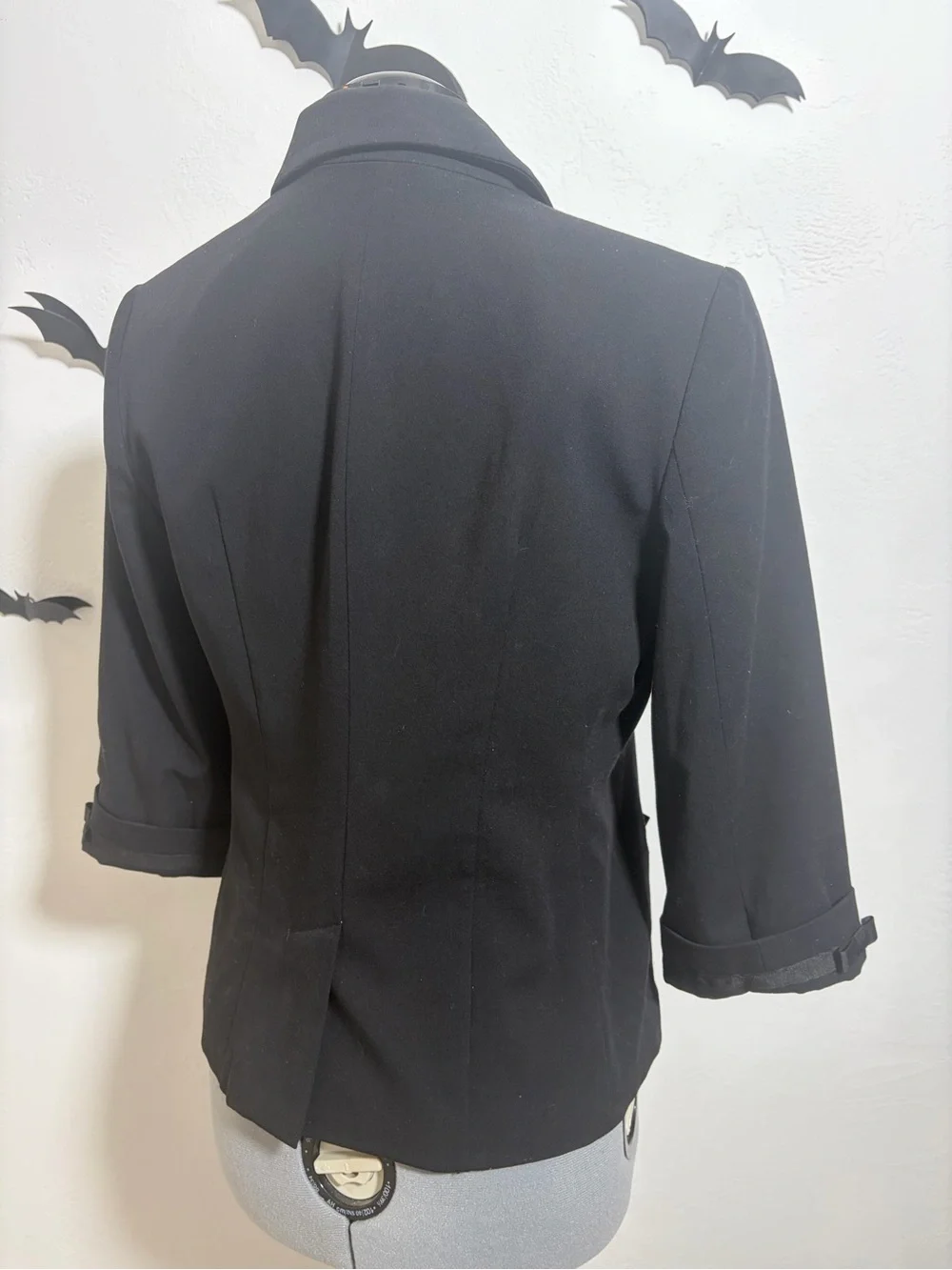 LC Lauren Conrad Black Women's Open-Front Blazer